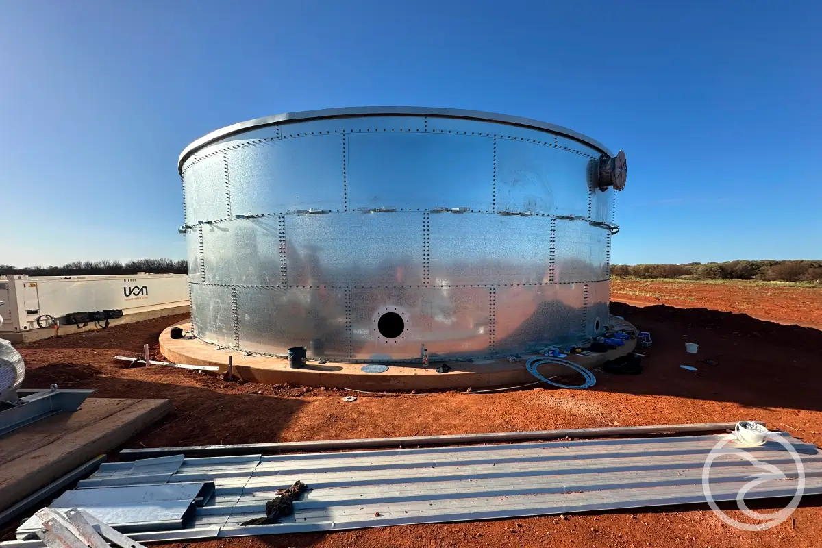 Refurbished potable water tank ready for safe drinking water storage