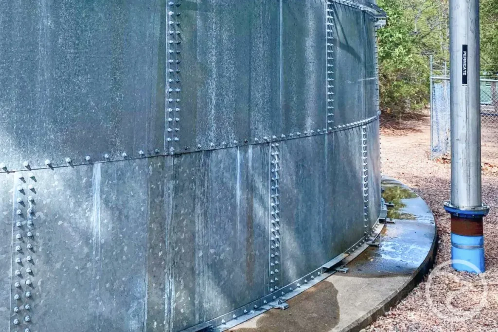 Fully restored fire tank after refurbishment and cleaning