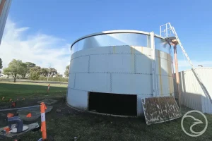 Corrosion inspection during fire tank maintenance Melbourne