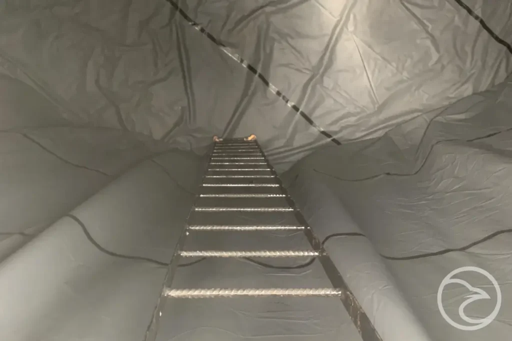 Replacing a damaged PVC tank liner to restore leak-proof performance