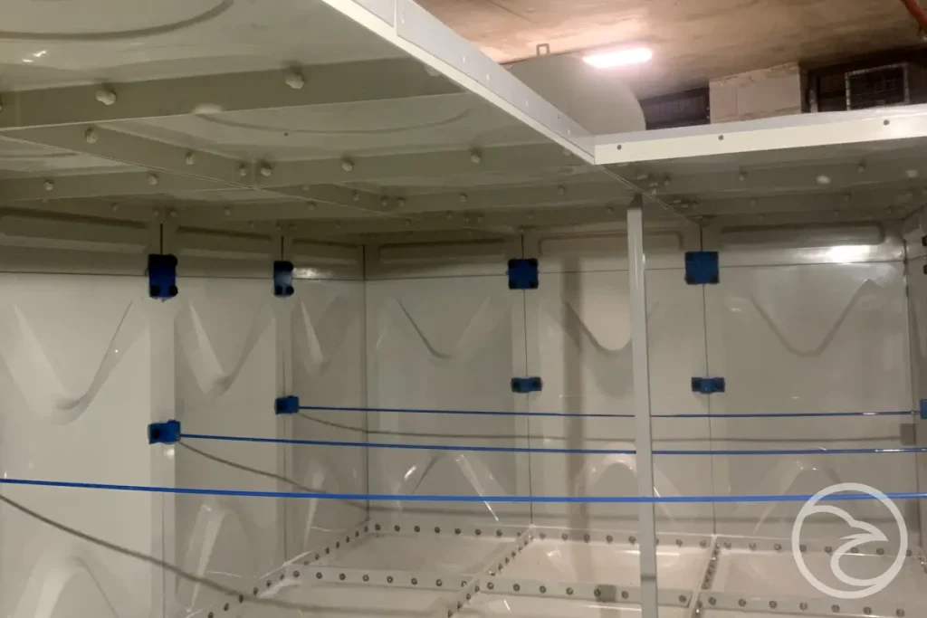 Bolted joints in fibreglass tank panels