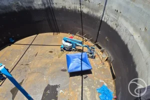 replacing old tank with new panel tank system