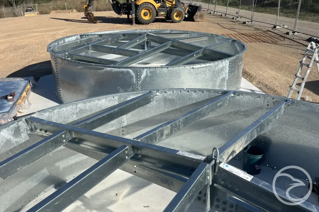 fire water tank construction project