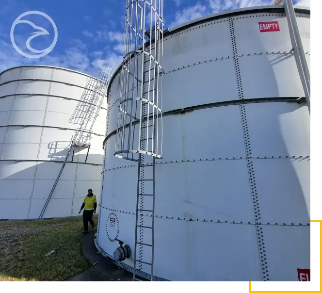 Steel water storage tank